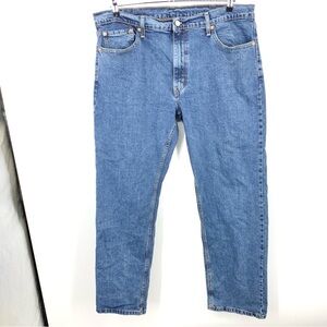 Levis Men Size 40 x 32 Jeans 505 Regular Fit Straight Light Wash Pants Stretch‎